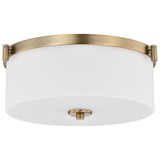 Liam 3 Light Flush Mount 6.38 Inch Tall and 16.63 Inch Wide by Nuvo - 60/8207