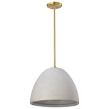 Collins 1 Light Pendant 10.5 Inches Tall and 14 Inches Wide by Nuvo - 60/80-10
