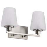 Lune 2 Light Bath Vanity 8.75 Inch Tall and 16 Inch Wide by Nuvo - 60/8222