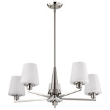 Lune 5 Light Chandelier 10.25 Inch Tall and 30 Inch Wide by Nuvo - 60/8225