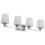 Lune 4 Light Bath Vanity 8.75 Inch Tall and 32 Inch Wide by Nuvo - 60/8224