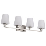 Lune 4 Light Bath Vanity 8.75 Inch Tall and 32 Inch Wide by Nuvo - 60/8224