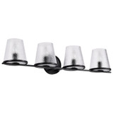 Valentine 4 Light Bath Vanity 7 Inch Tall and 32 Inch Wide by Nuvo - 60/8254