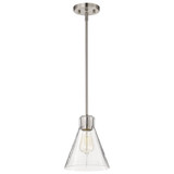 Gianna 1 Light Mini Pendant 9.5 Inch Tall and 8 Inch Wide by Nuvo - 60/8337