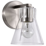 Gianna 1 Light Bath Vanity 7.5 Inch Tall and 5.5 Inch Wide by Nuvo - 60/8331