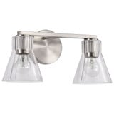 Gianna 2 Light Bath Vanity 7.5 Inch Tall and 16 Inch Wide by Nuvo - 60/8332
