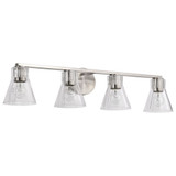 Gianna 4 Light Bath Vanity 7.5 Inch Tall and 33.25 Inch Wide by Nuvo - 60/8334