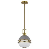Everton 1 Light Pendant 13.25 Inches Tall and 10 Inches Wide by Nuvo - 60/7875