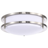 Glamour 18W LED 10 Inch Wide Flush Mount by Nuvo - 62-310