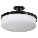 Solara 3 Light Semi Flush Mount 10.13 Inch Tall and 16.6 Inch Wide by Nuvo - 60/8647