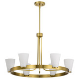 Royale 6 Light Chandelier 18.25 Inch Tall and 30 Inch Wide by Nuvo - 60/8726