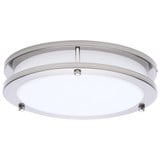 Glamour 18W LED Flush Mount 2.13 Inch Tall and 9.84 Inch Wide by Nuvo - 62/1875