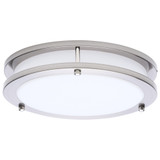 Glamour 18W LED Flush Mount 2.13 Inch Tall and 9.84 Inch Wide by Nuvo - 62/1875