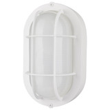 14W LED Outdoor Small Oval Bulk Head 8.51 x 5 Inch by Nuvo - 62/1388