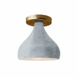 Radiance 1 Light Small Droplet Semi Flush Mount by Justice Design - CER-6380