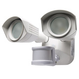 40W 3000K 2 LED Outdoor Dual Head Security Light and Motion Sensor by Nuvo - 65-21-30MS