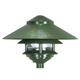 One Light Outdoor 2 Louver Pagoda Light with Large Hood by Nuvo - SF76-63a