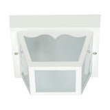 1 Light 8.25 Inch Wide Outdoor Carport Flush Mount by Nuvo - SF77-85