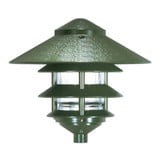 One Light Outdoor 3 Louver Pagoda Light with Large Hood by Nuvo - SF76-66x