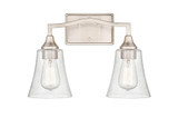 Caily 2 Light Bath Vanity 10.88 Inch Tall and 15.75 Inch Wide by Millennium - 2102