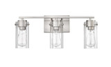 Serena 3 Light Bath Vanity 9 Inch Tall and 21.5 Inch Wide by Millennium - 10303