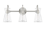 Camellia 3 Light Bath Vanity 9.5 Inch Tall and 22 Inch Wide by Millennium - 21003