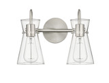 Camellia 2 Light Bath Vanity 9.5 Inch Tall and 13.4 Inch Wide by Millennium - 21002