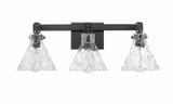 Barlon 3 Light Bath Vanity 9 Inch Tall and 25.5 Inch Wide by Millennium - 20003