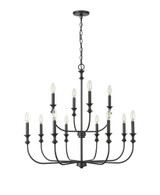 Savanne 12 Light Chandelier 31.3 Inch Tall and 33.9 Inch Wide by Millennium - 29612