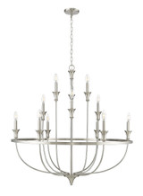Emery 12 Light Chandelier 40.2 Inch Tall and 40.2 Inch Wide by Millennium - 28012