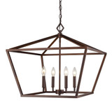 Corona 4 Light Pendant 21 Inch Tall and 23 Inch Wide by Millennium - 3294