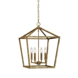 4 Light Pendant 24 Inch Tall and 16 Inch Wide by Millennium - 3244
