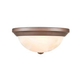2 Light Flush Mount 5.5 Inch Tall and 13 Inch Wide by Millennium - 4603