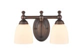 2 Light Bath Vanity 8 Inch Tall and 13 Inch Wide by Millennium - 4422