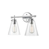 Aliza 2 Light Bath Vanity 11 Inch Tall and 16 Inch Wide by Millennium - 8122