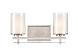 Huderson 2 Light Bath Vanity 8.75 Inch Tall and 16 Inch Wide by Millennium - 5502