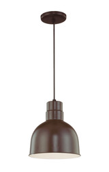 R Series 1 Light Cord Hung Deep Bowl Pendant 10 Inch Wide by Millennium - RDBC10