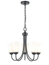 Ivey Lake 5 Light Chandelier 17 Inch Tall and 20 Inch Wide by Millennium - 9805
