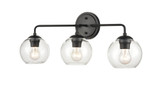 Solmer 3 Light Bath Vanity 10 Inch Tall and 25.5 Inch Wide by Millennium - 9753