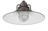 R Series 1 Light Stem Hung Railroad Shade 18 Inch Wide by Millennium - RRRS18