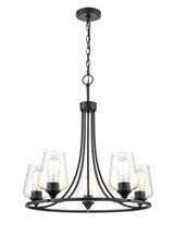 Ashford 5 Light Chandelier 25 Inch Tall and 25 Inch Wide by Millennium - 9725