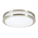 18W LED 14.75 Inch Wide Rind Double Flush Mount by Jesco - CM403RA-M-3090-BN