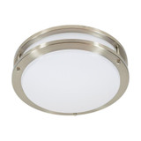 15W LED Round Double Ring 12 Inch Wide Flush Mount by Jesco - CM403RA-S-3090-BN