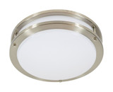 15W LED Round Double Ring 12 Inch Wide Flush Mount by Jesco - CM403RA-S-3090-BN