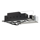 Five Light Double Gimbal L-Corner Recessed Line Voltage Fixture by Jesco  - MGP30-5LSB