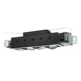 Four Light 8.38 Inch Double Gimbal Linear Recessed Low Voltage by Jesco  - MGA175-4ESB