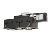 Three Light Double Gimbal Linear Recessed Low Voltage Fixture by Jesco  - MGRA17B