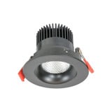 12W 5CCT LED Round Gimbal Recessed Downlight 4.38 Inches Wide by Jesco  - RLF-35312-SW5-WH