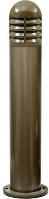 LED Fiber G Louvered Bollard 44 Inches Tall and 11.13 Inches Wide by Dabmar - D180-A