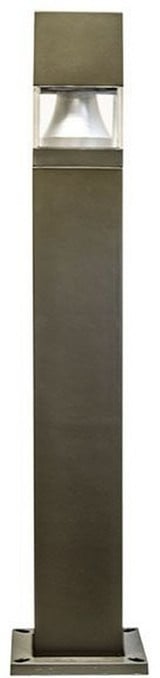12W LED Fiber G Squared Bollard by Dabmar - D150-A
